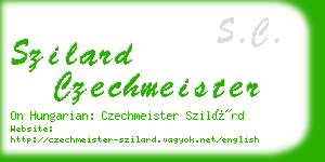 szilard czechmeister business card